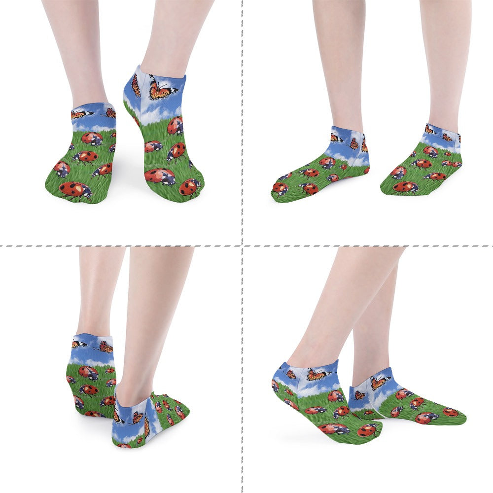 Women's Ladybug Ankle One Size Fits All Socks 6-Pack