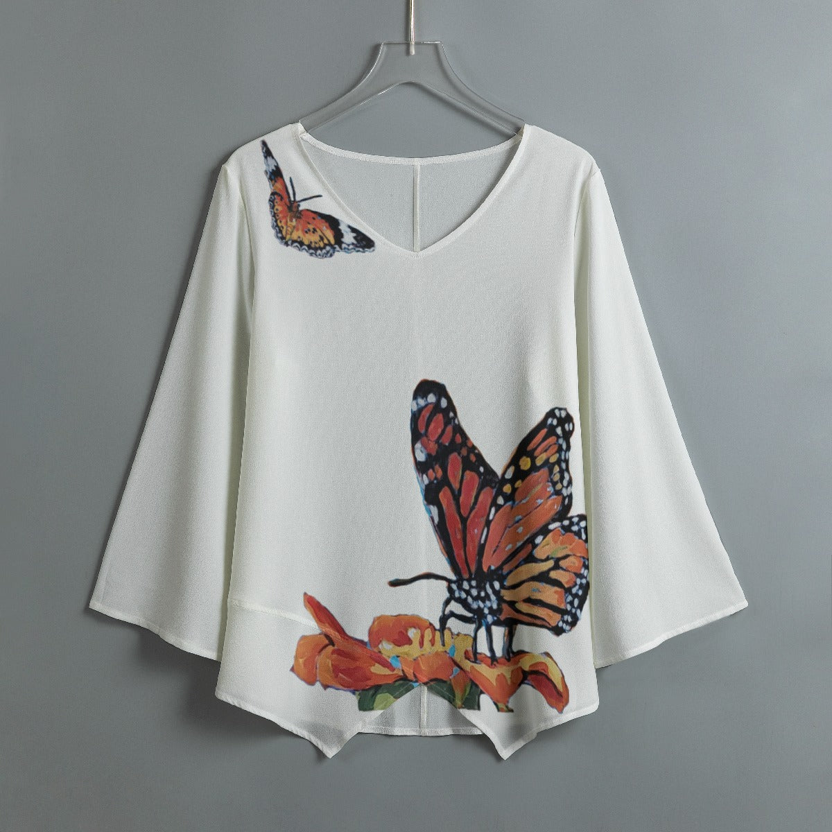 Butterfly Women's V-neck Shirt